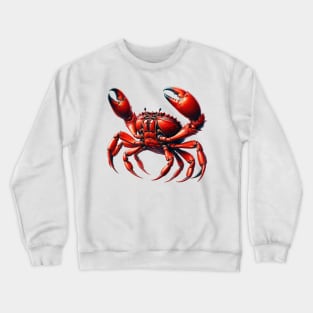 Christmas Island crab - natural history art Crewneck Sweatshirt